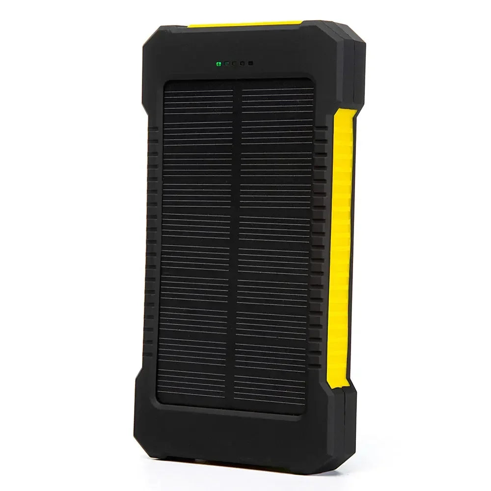 20000mah Portable Solar Power Bank Waterproof External Battery Backup Powerbank 20000 mah Phone Battery Charger LED Pover Bank