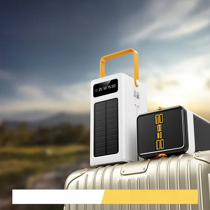 160000mAh Solar Power Bank with 10W Super Fast Charging Ultra High Capacity Outdoor Portable Charger for Camping LED Flashlight