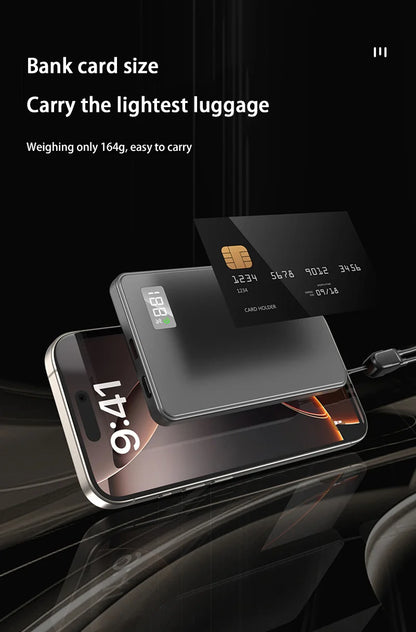 Magnetic Power Bank 50000mAh Ultra 3C Certification Ultra-Thin Wireless Fast Charging Portable Battery Display PD22.5W Universal