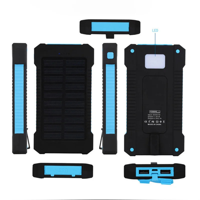 Vivo 500000mAh Waterproof Outdoor Solar Power Bank Dual USB Travel Portable Solar Phone Charger Solar Powerbanks For Camping