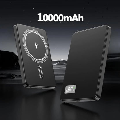 Magnetic Power Bank 50000mAh Ultra 3C Certification Ultra-Thin Wireless Fast Charging Portable Battery Display PD22.5W Universal