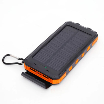 200000mAh Solar Power Bank  Fast Charging Portable Large Capacity Charger Compatible For IOS Android USB-A and USB-C