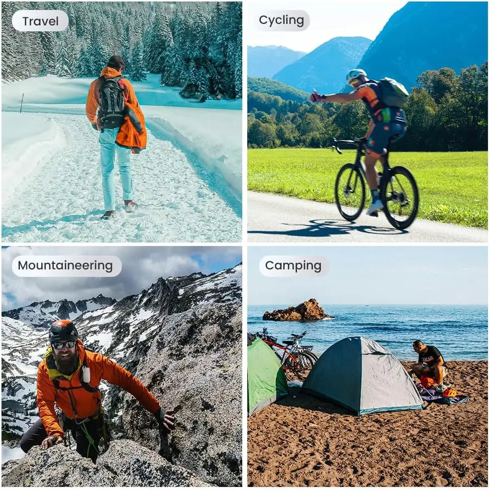 2000W portable solar charger 5V 12V flexible Solar panel plate battery USB A C DC  21W/30W/60W/80W power bank For camping