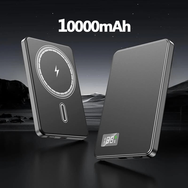 Magnetic Power Bank 50000mAh Ultra 3C Certification Ultra-Thin Wireless Fast Charging Portable Battery Display PD22.5W Universal