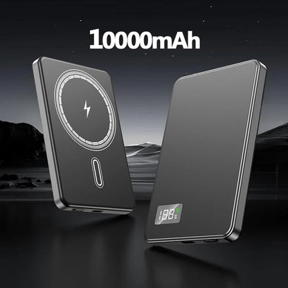 Magnetic Power Bank 50000mAh Ultra 3C Certification Ultra-Thin Wireless Fast Charging Portable Battery Display PD22.5W Universal