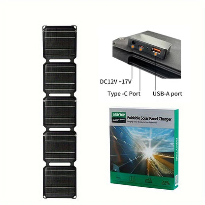 2000W portable solar charger 5V 12V flexible Solar panel plate battery USB A C DC  21W/30W/60W/80W power bank For camping