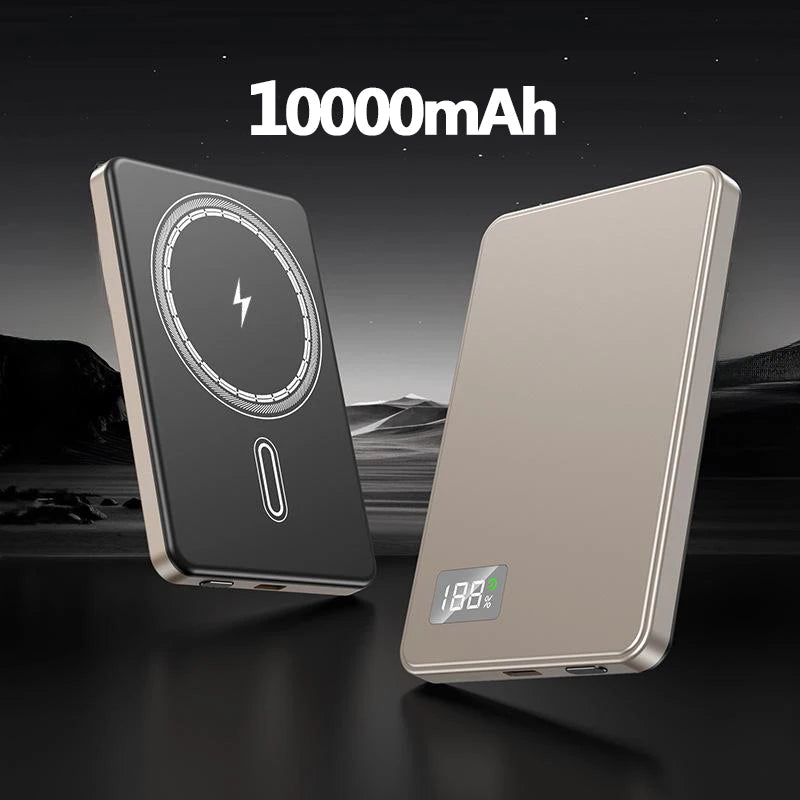 Magnetic Power Bank 50000mAh Ultra 3C Certification Ultra-Thin Wireless Fast Charging Portable Battery Display PD22.5W Universal