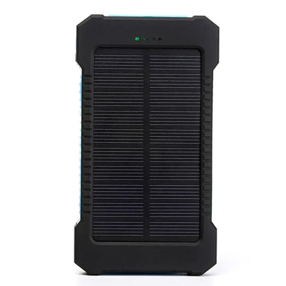 20000mah Portable Solar Power Bank Waterproof External Battery Backup Powerbank 20000 mah Phone Battery Charger LED Pover Bank