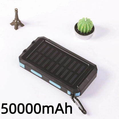 Solar Power Bank 80000mAh Portable Charging Powerbank External Battery Charger Strong Light LDE Light for All Smartphones