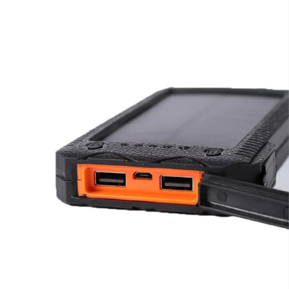 Solar Power Bank with Cigarette Lighter and Waterproof Design